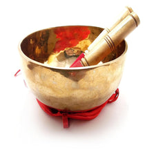 Tibetan Buddhist Singing Bowl inches Meditation Bowl with Stick and Cushion.