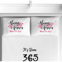 Personalized Always & Forever Bed Sheet