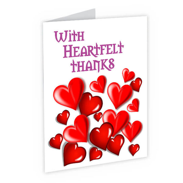 Personalized Heartfelt Thanks Cards