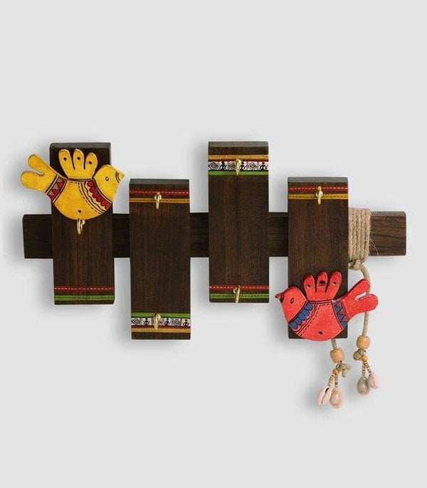 Beautifully Designed Wooden Wall Hanging Key Holder