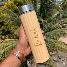 Personalized Wooden Water Bottle with Your Name