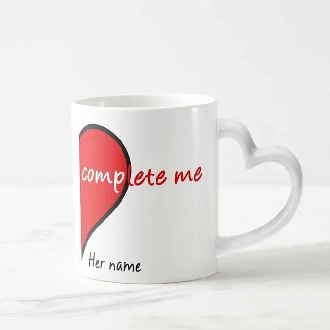 You Complete Me – Personalized Name Printed Couple Mug Set (Set of 2) thumbnail 3