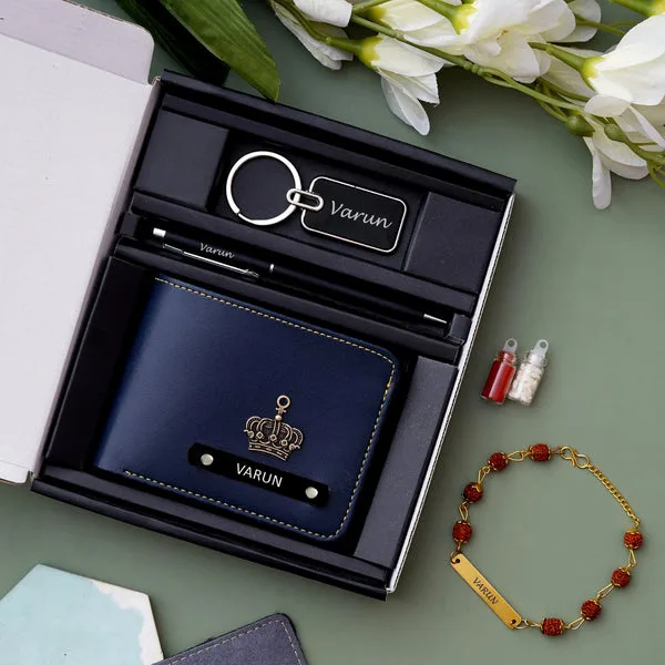 Personalized Indian wallet, Pen, and keychain thumbnail 3