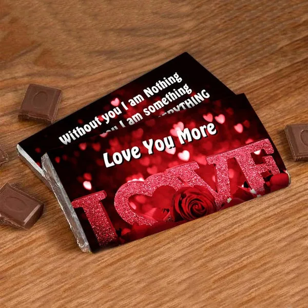 Personalised Romantic Chocolate – Love You More Edition thumbnail 1