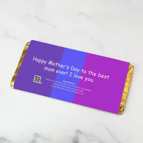 Personalized Chocolate Bar - Happy Mothers Day Mum thumbnail 3