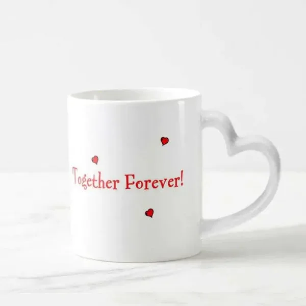 Personalised Heart Handle Love Mug – Together Forever thumbnail 3