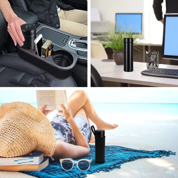 Smart LED Temperature Display Stainless Steel Flask (500ml) - Hot & Cold Insulated thumbnail 2