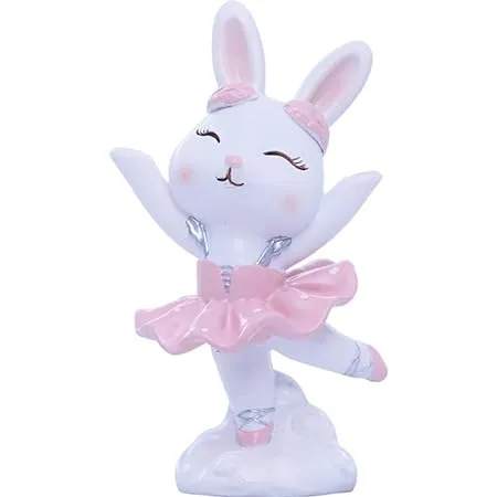 The decor deal Resin Ballerina Rabbit showpiece for Home Decoration Gift for All Occasions thumbnail 3