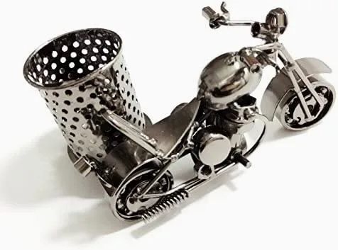 The Decor Deal Bullet Metal Pen Pencil Holder Showpieces for bike lovers Brand: The Decor Deal thumbnail 2