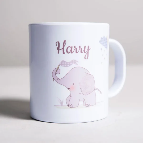 Personalised Children's Mug - Hessian Elephant thumbnail 2