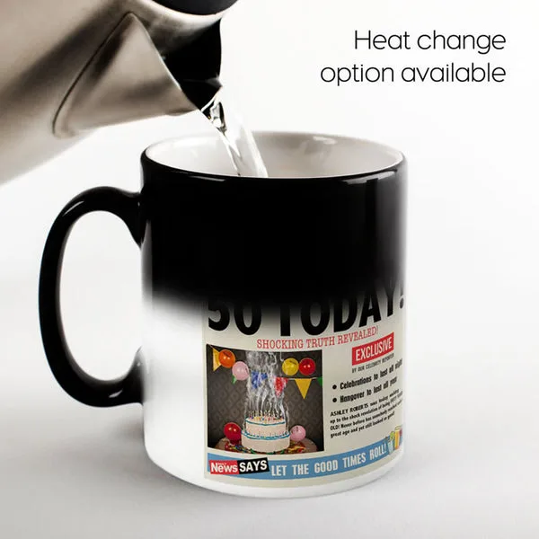 Personalised Mug - 50th Birthday News thumbnail 3