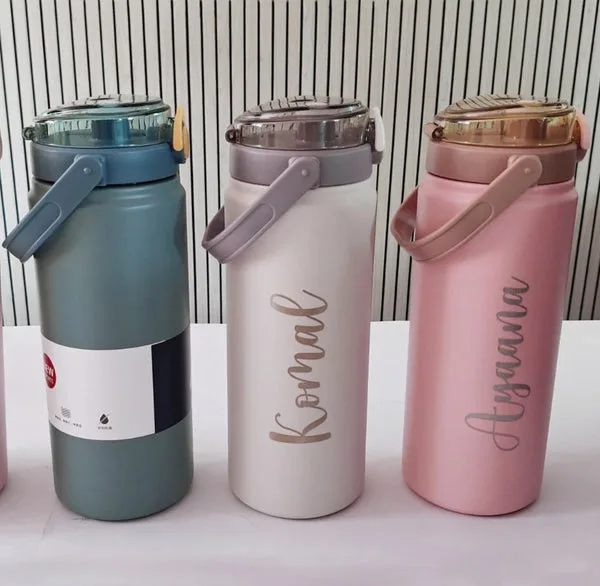 Tango Duo Sipper – Premium 1200ml Stainless Steel Bottle Personalized with Your Name thumbnail 2