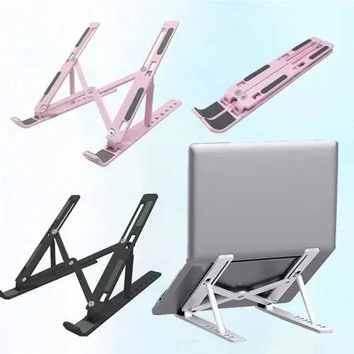 Adjustable Laptop Stand Desk: Portable Ergonomic Notebook Holder thumbnail 6