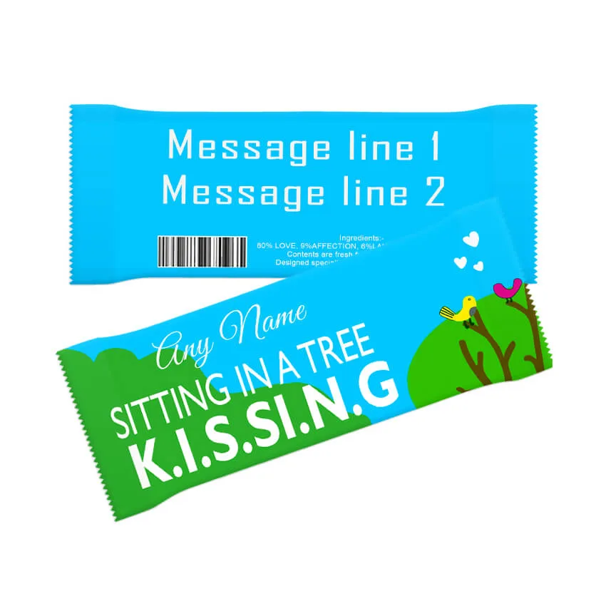 Personalized Chocolate Bar Me to You – Sitting in a Tree thumbnail 5