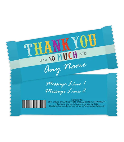 Personalized Chocolate Bar – Thank you! thumbnail 6