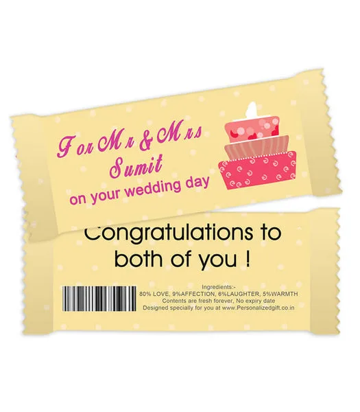 Personalized Chocolate Bar – On Wedding Day thumbnail 3