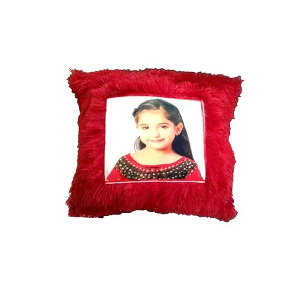 Personalized Red Square Cushion thumbnail 2