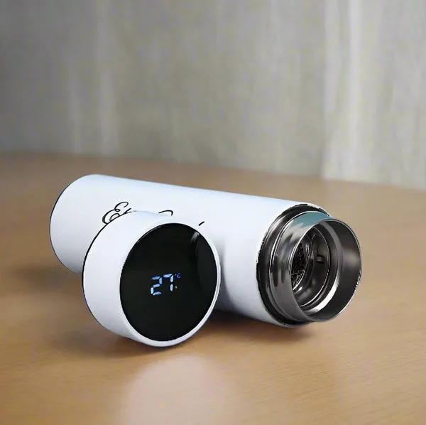 Personalized White Smart Temperature Water Bottle (White 500 mL) thumbnail 3