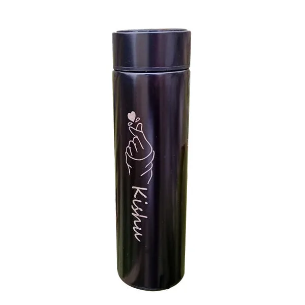 Personalised Temperature Water Bottle With Name - Love thumbnail 5