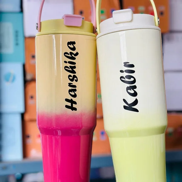 Premium 860ml Personalized Stainless Steel Celebrity Tumbler (Multi Colour) thumbnail 3