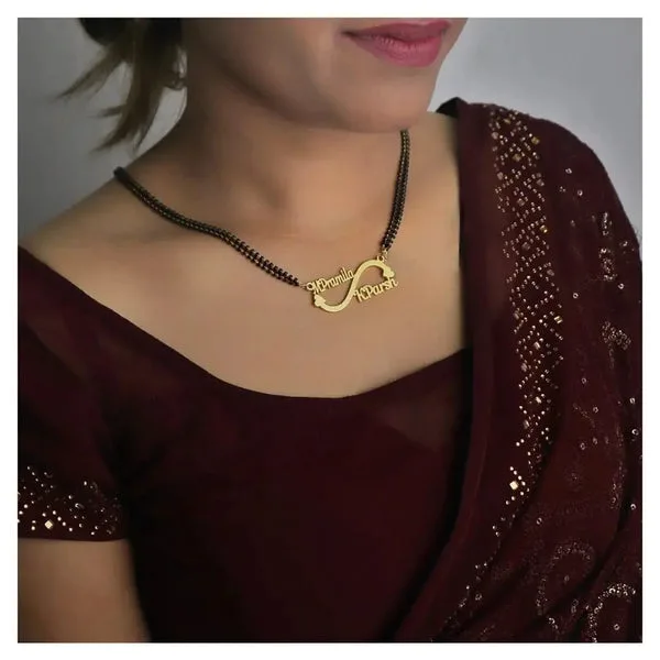 Personalized Couple Name Mangalsutra thumbnail 3