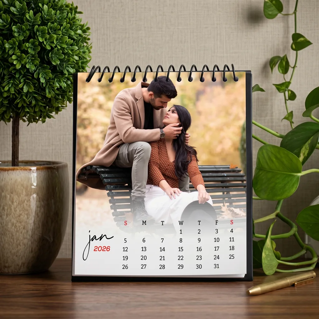 Forever Moments Personalized Mini Desk Calendar thumbnail 1