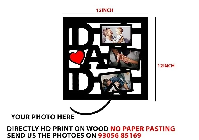 Product Title: Personalized DAD Photo Frame Wall Décor thumbnail 3