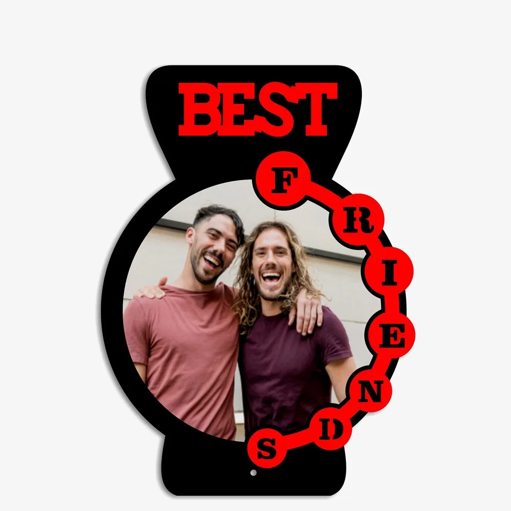 Personalized Best Friends Photo Frame Wall Décor thumbnail 2