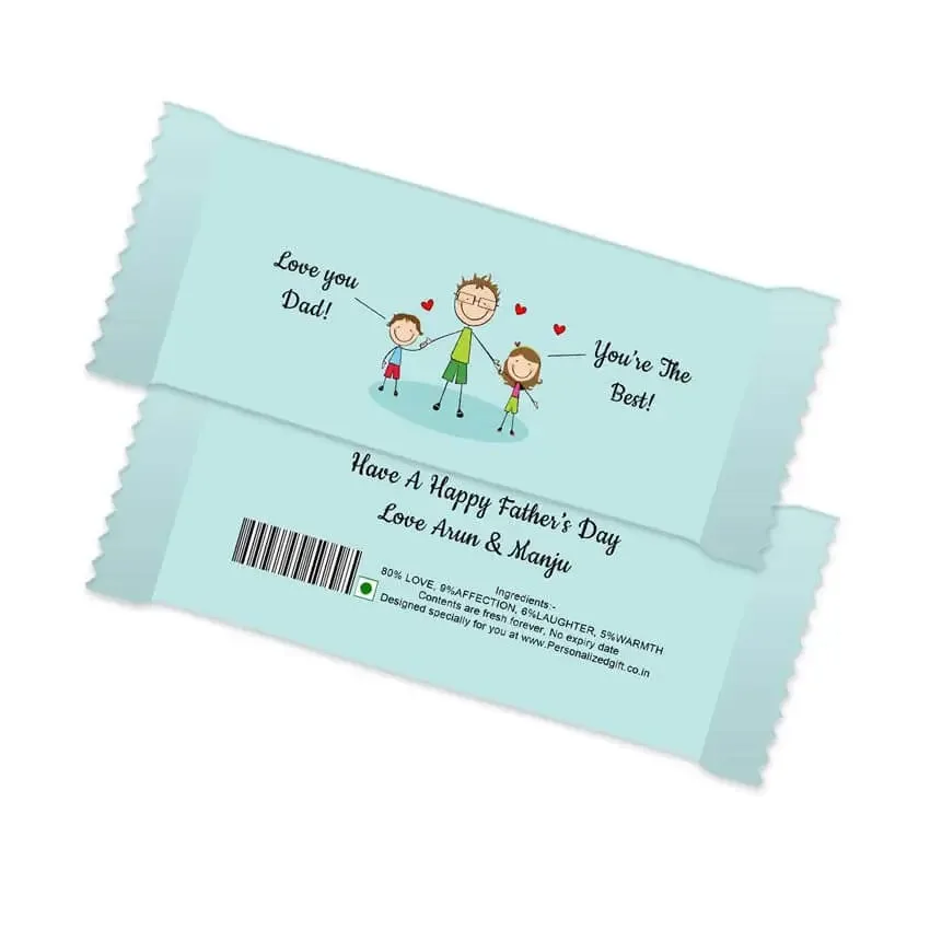 Personalized Chocolate Bar – Dad You’re The Best thumbnail 1