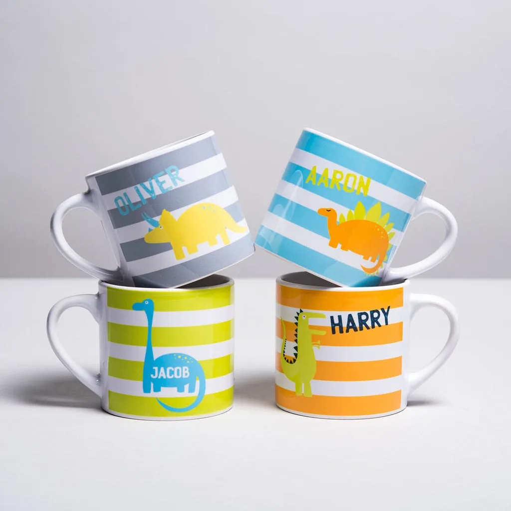 Personalised Baby Mug - Dinos (Pack of 4)