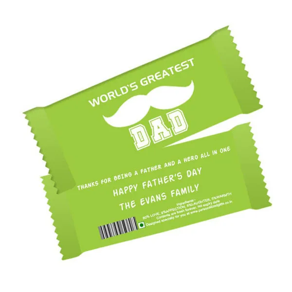 Personalized Chocolate Bar – World Greatest Dad