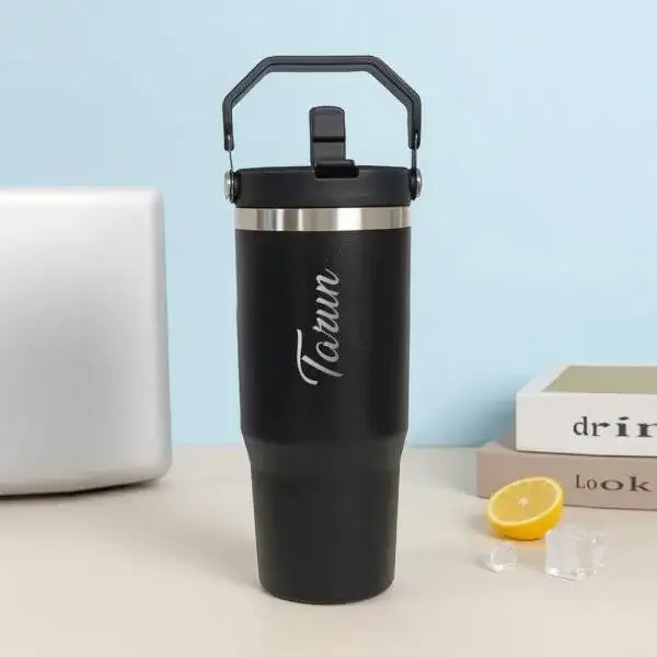 Personalized 900ml Hydro Tumbler – Custom Name Stainless Steel Flask for Hot & Cold Drinks