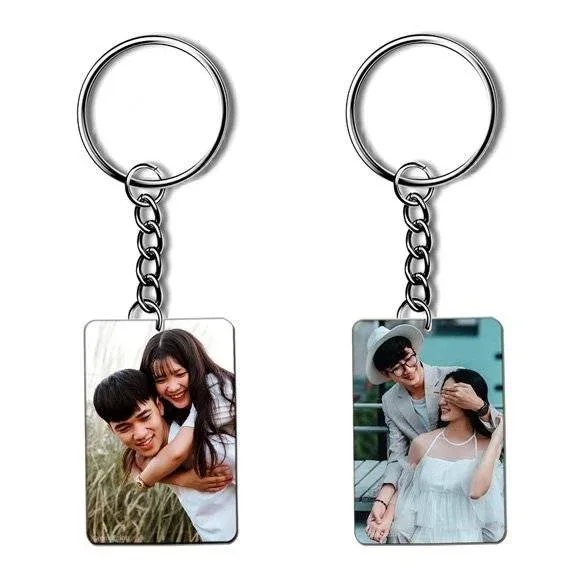 Personalised Acrylic Photo Keychain – Custom Picture Keyring Gift