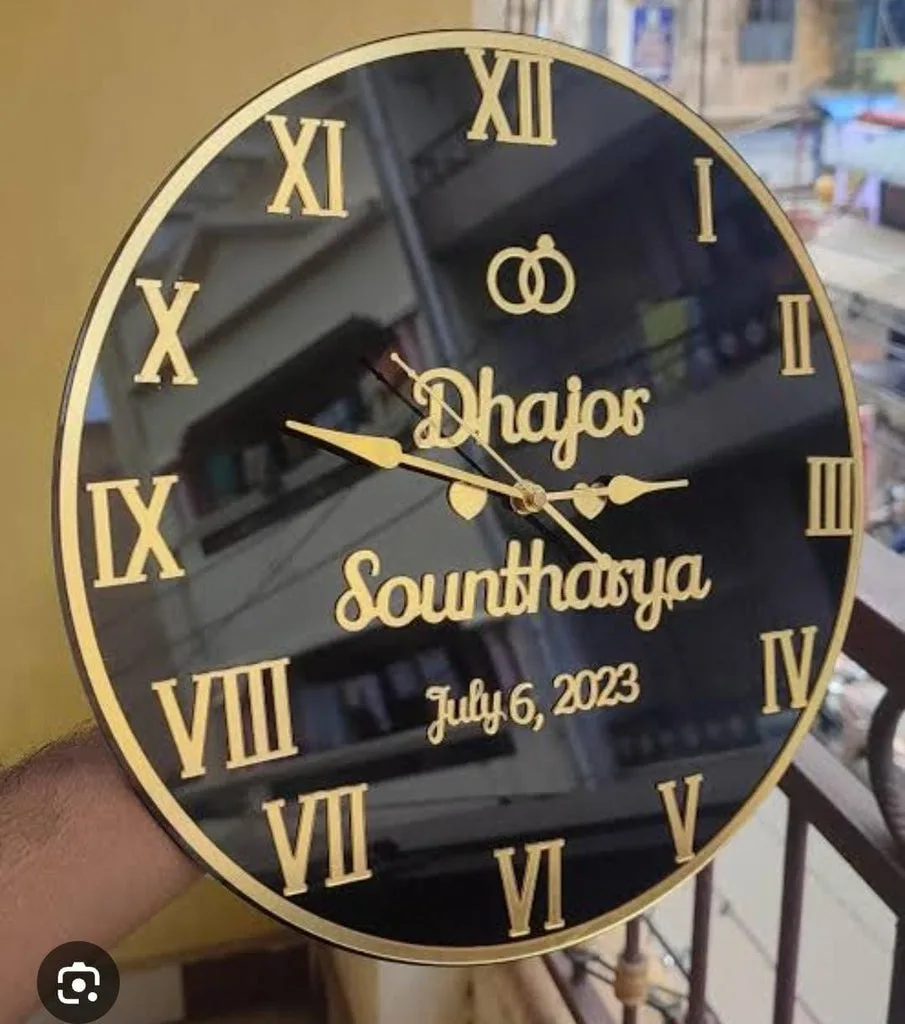 12 Inch Acrylic Wall Clock | Modern Decorative Wall Clock | Stylish Home & Office Décor