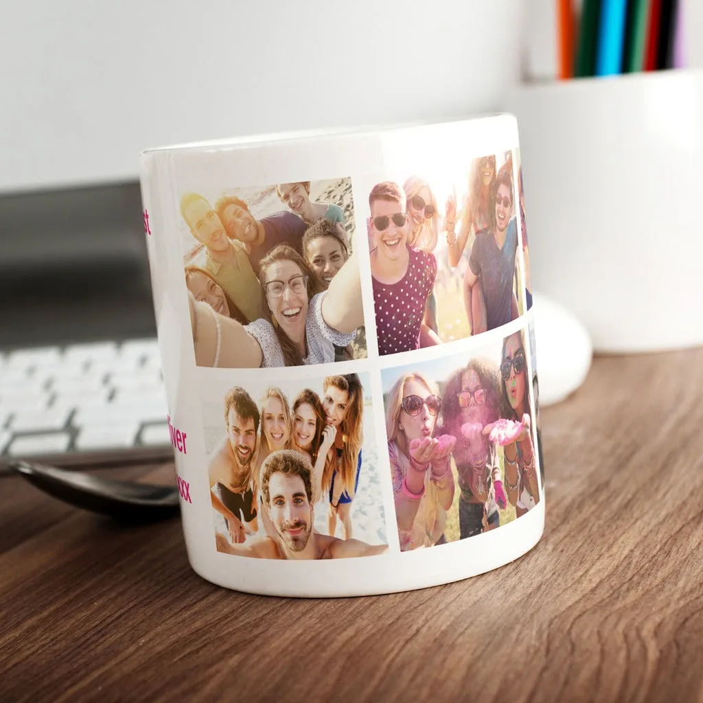 Photo Upload Mug - 6 Photos & Message