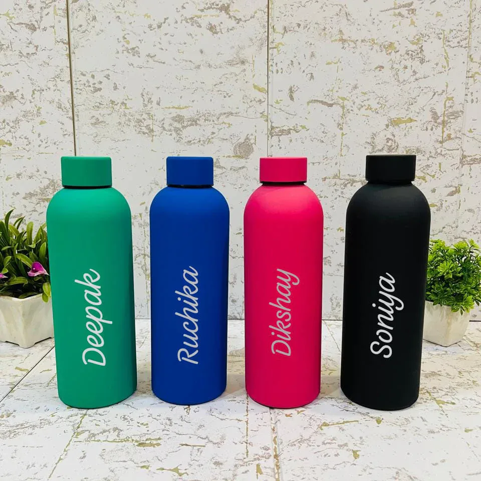 Personalized Name Stainless Steel Water Bottle - 500 Ml