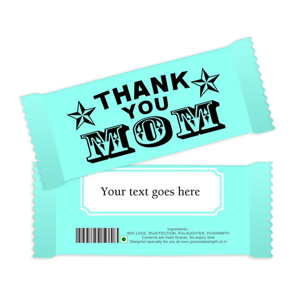 Personalized Chocolate Bar – Thank You MOM