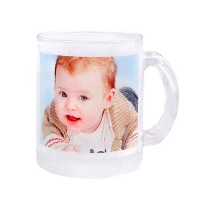 Photo Upload Personalized Clear Glass Mug