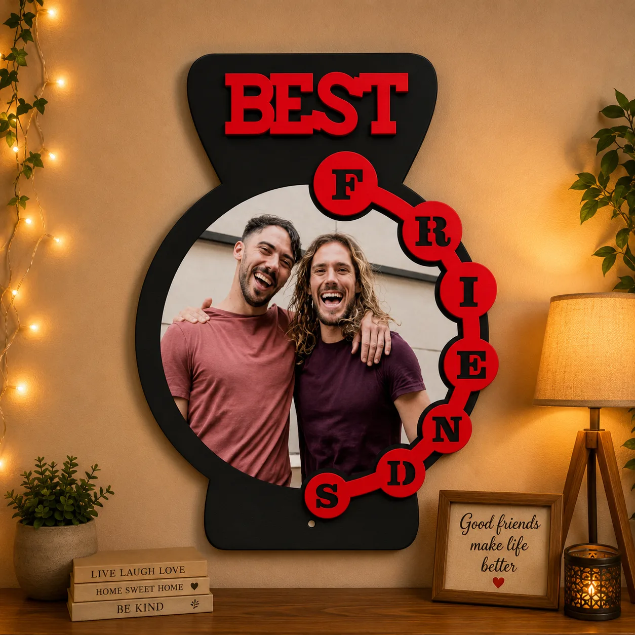 Personalized Best Friends Photo Frame Wall Décor